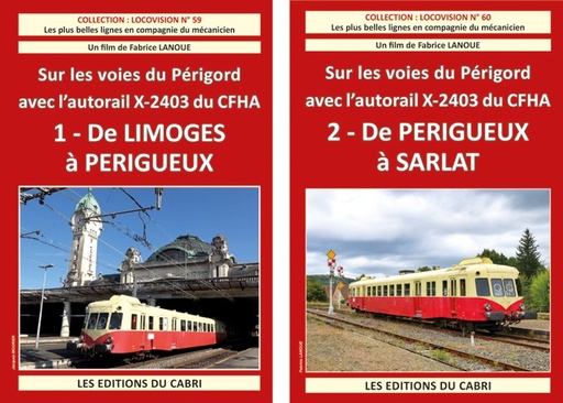 [328739] Pack DVD : Locovision N°59 & 60 - Limoges - Périgueux - Sarlat