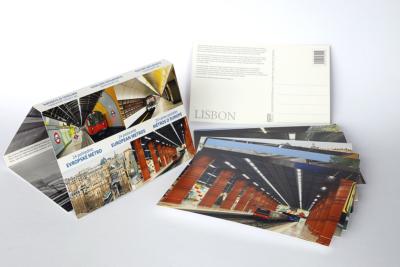 [233239] Ensemble de 24 cartes postales - Métros d'Europe